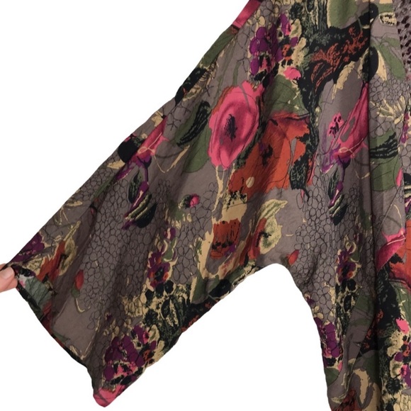 Soft surroundings tunic style open front cardigan size small - Picture 4 of 5